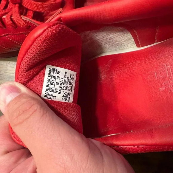 Adidas Superstars Adicolor Scarlett Red Size 13 - Picture 7 of 7